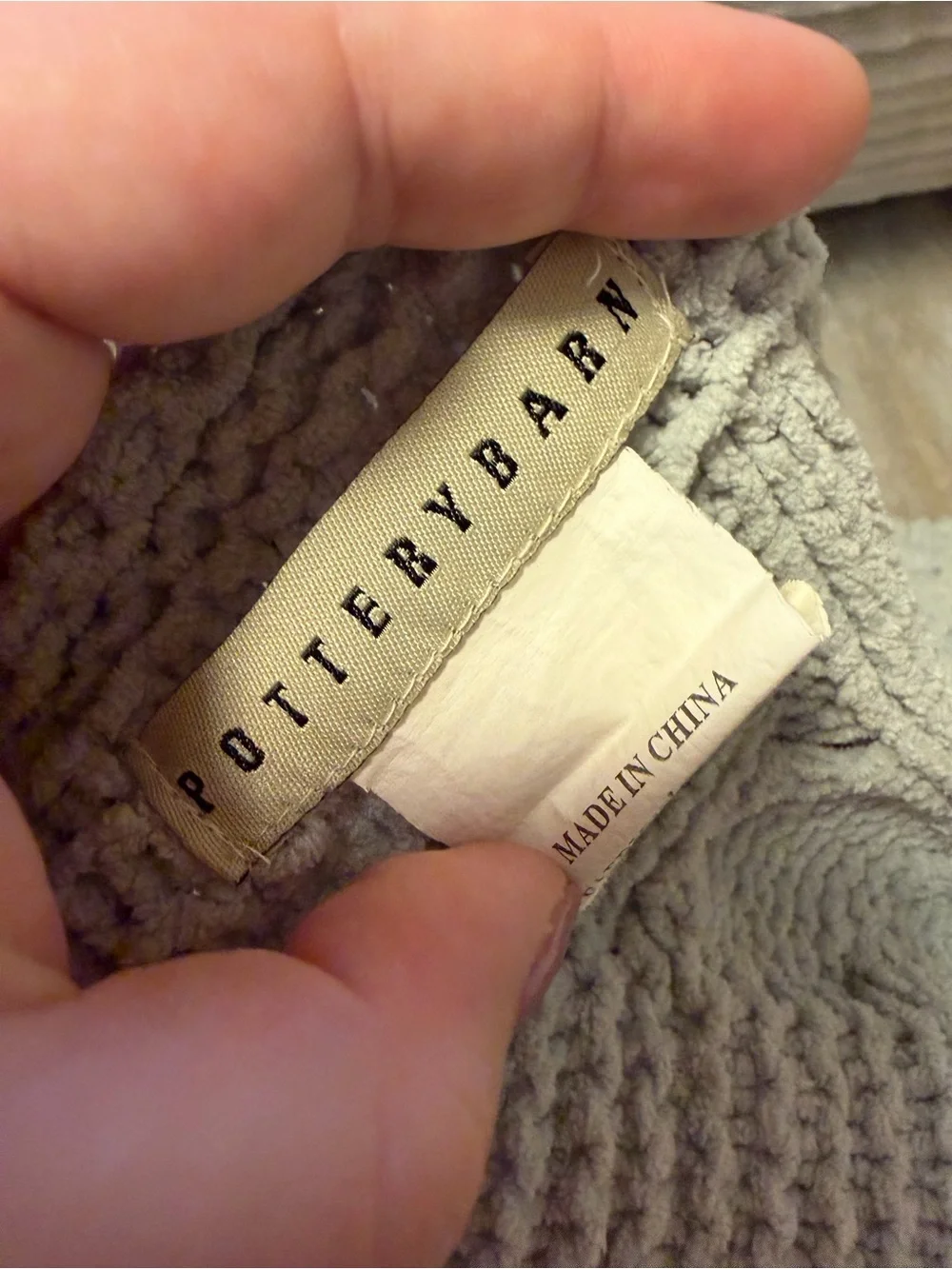 Pottery Barn Cable Knit Throw Blanket